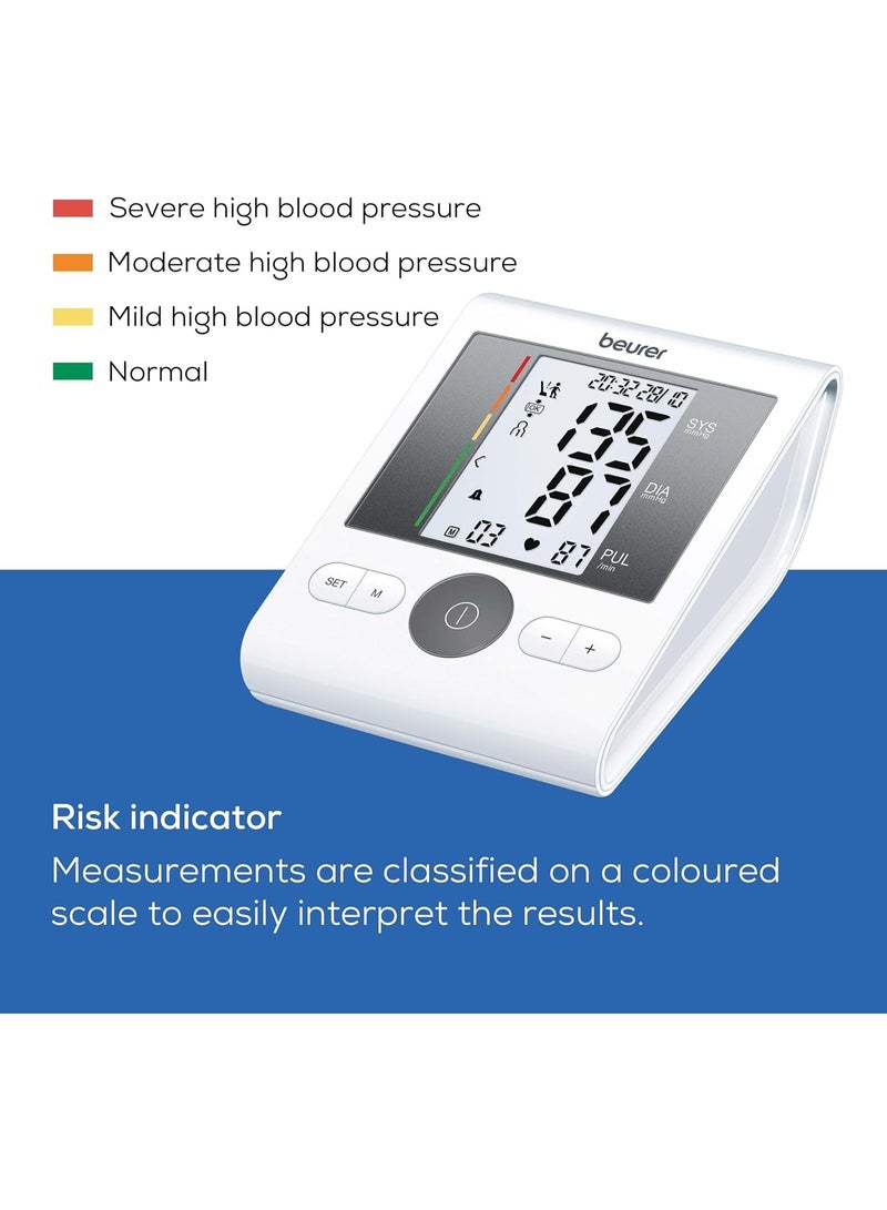 بيورير جهاز قياس ضغط الدم الرقمي من أعلى الذراع مع مؤشر الاسترخاء لضمان الدقة - شاشة ديجيتال لمراقبة نبضات القلب وضغط الدم ونظام تنبيه لوضعية الكفة - Image 3